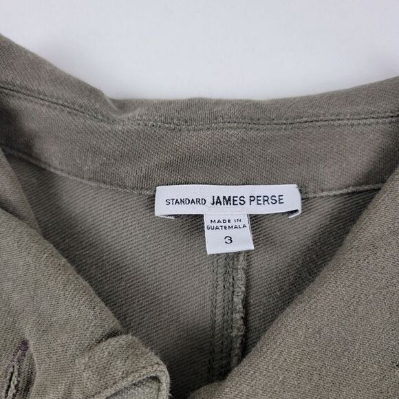 James Perse Argn Cargo Chore Button Up Jacket Womens sz 3 Coat - Picture 4 of 12